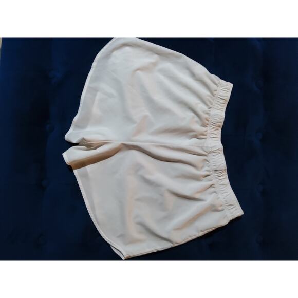 $Gymshark white lightweight shorts athletic gym workout pull on. Sz XL - Picture 4 of 6